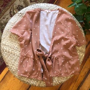 NWOT Lottie Moss Tie Top
